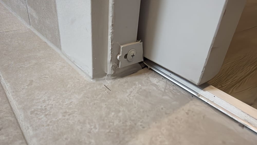 Caulking to floor/skirting joints, recorded during a fixing inspection in Truganina