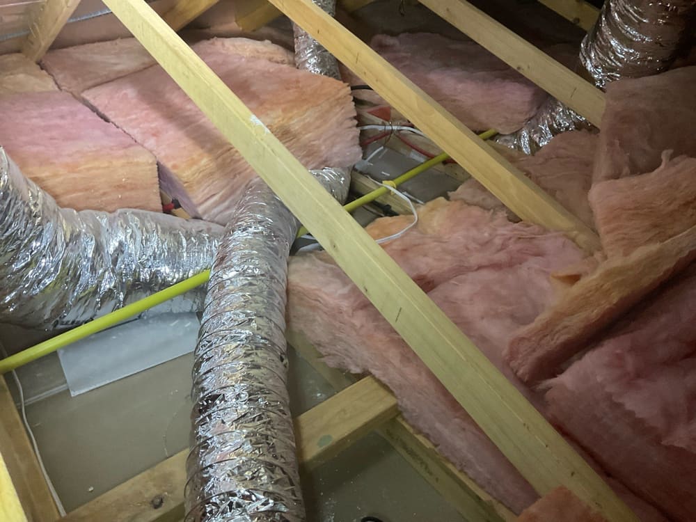 Loose/out of place/ missing insulation, recorded during a lock-up inspection in Truganina